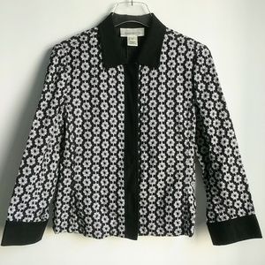 Susan Bristol Floral Eyelet Jacket